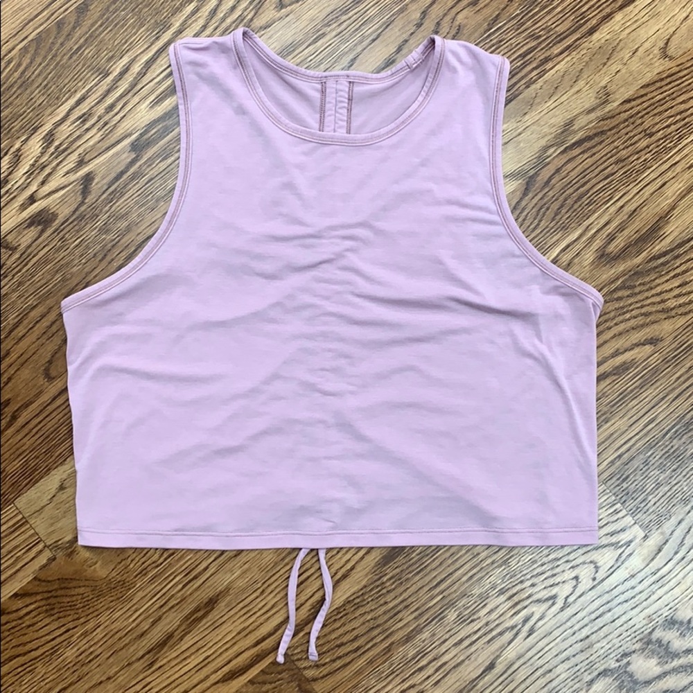 Lululemon ruched crop tank 💜